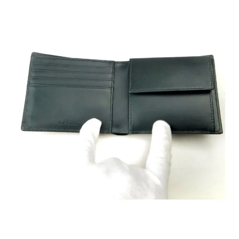 Paul Smith Marquetry Stripe Rabbit Leather Bifold Wallet